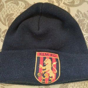 KLM FC BEANIE,Toque Black Cap Fold over